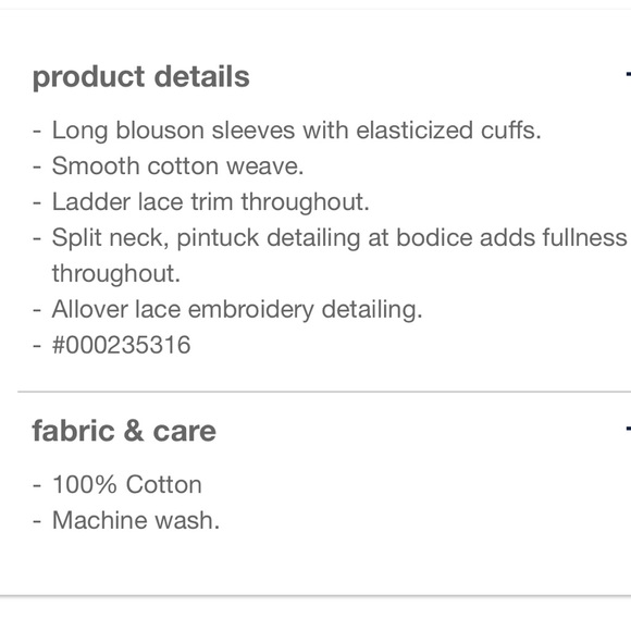 Gap Eyelet Lace Split-Neck Blouse in Chambray - Picture 8 of 8